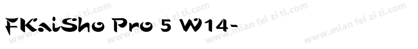 FKaiSho Pro 5 W14字体转换